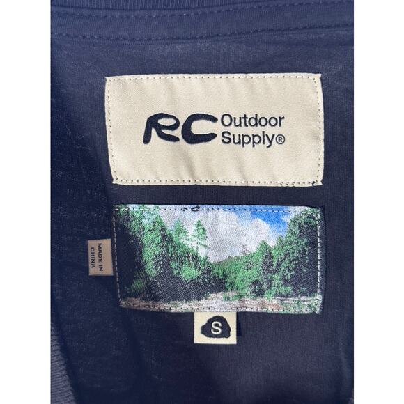 RC OUTDOOR SUPPLY Men's Black From Here To There Short Sleeve T-Shirt SZ S - Picture 6 of 7